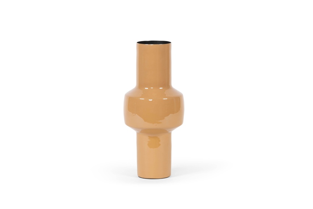 Vase - Enamel - camel - Ø 20x41cm - p/1/4