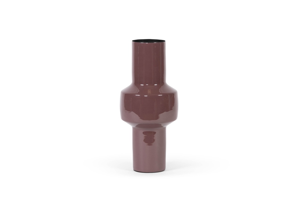 Vase - Enamel - aubergine - Ø 20x41cm - p/1/4