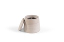 Grey terracotta scented (Lavender / Rosemary / Pine) outdoor candle - Conical with cover in Black Giftbox - Ø 20x19cm - 1 ext. cot. - p /2