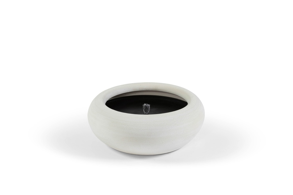 Bowl - creme - outdoor candle - Ø 35x13cm - 1 - ext. cot. - p /2