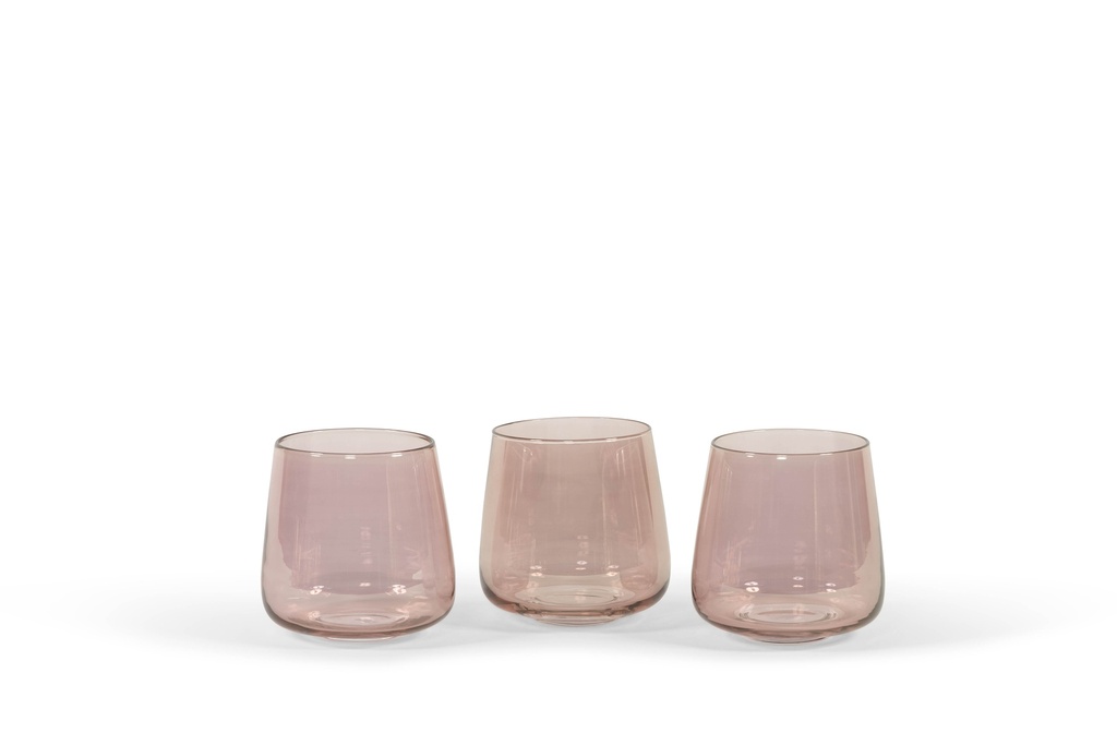 Votive Bowl Brown Lila Luster - glass - Ø12x12cm - p/6/1