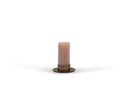Candleplate for Ø8,6 - brass antique - Ø18x4,5cm - p/1/6