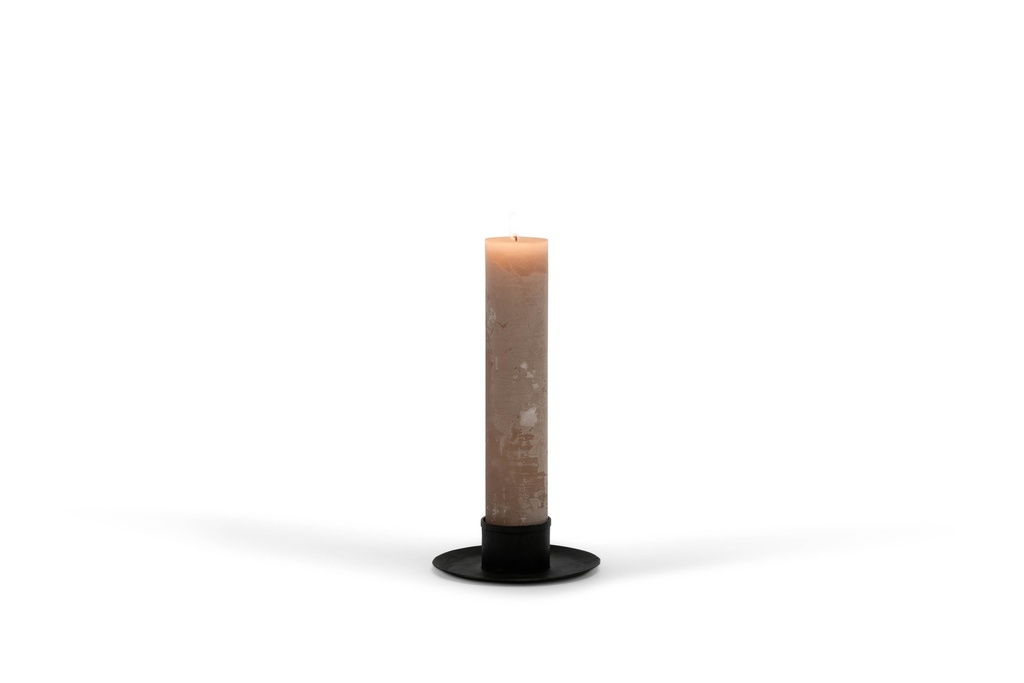 Candleplate for Ø5.7 - natural black - Ø16x4,5cm - p/1/6
