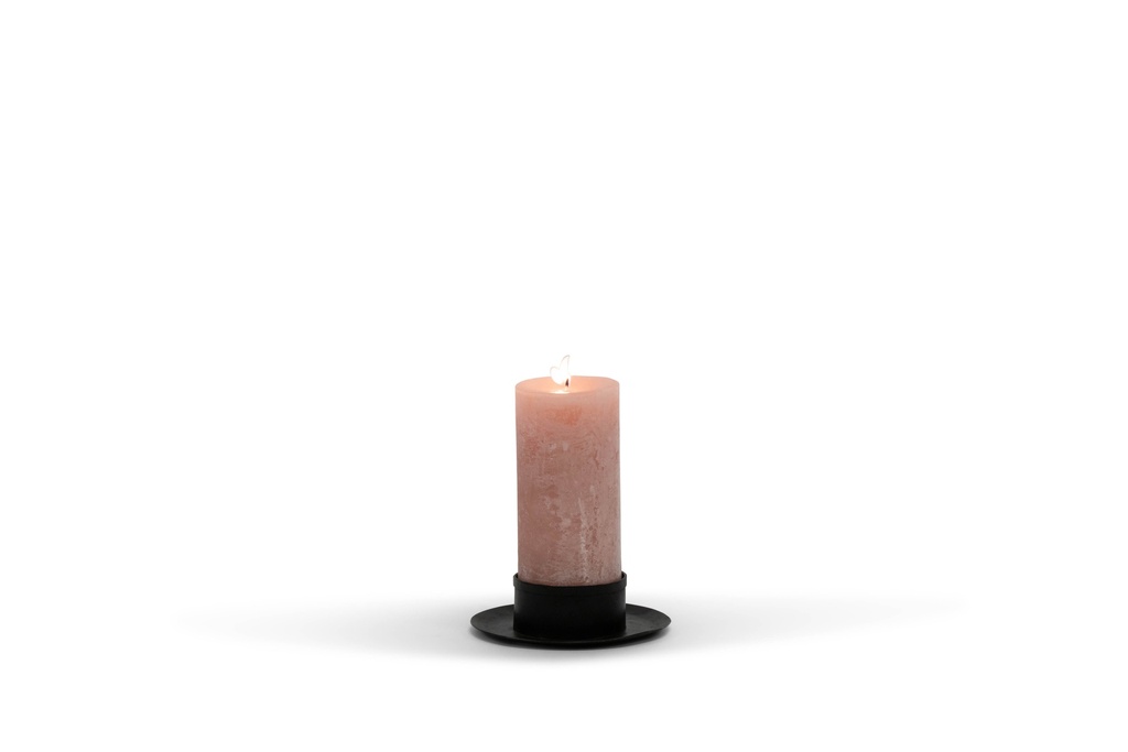Candleplate for Ø8,6 - natural black - Ø18x4,5cm - p/1/6