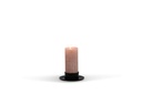 Candleplate for Ø8,6 - natural black - Ø18x4,5cm - p/1/6