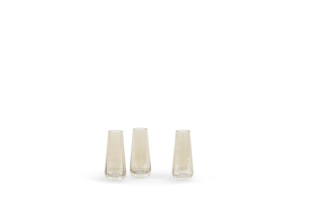 Soliflower striped oyster luster - glass - Ø7x16cm - p/4/1