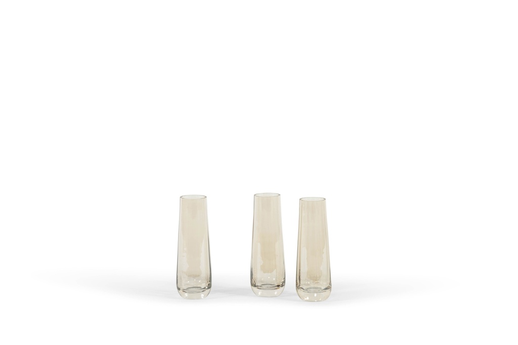 Soliflower striped oyster luster - glass - Ø7x20cm - p/2/1