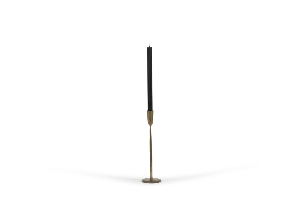 Handforged taperholder - brass antique - medium - H 30cm - p/2/16
