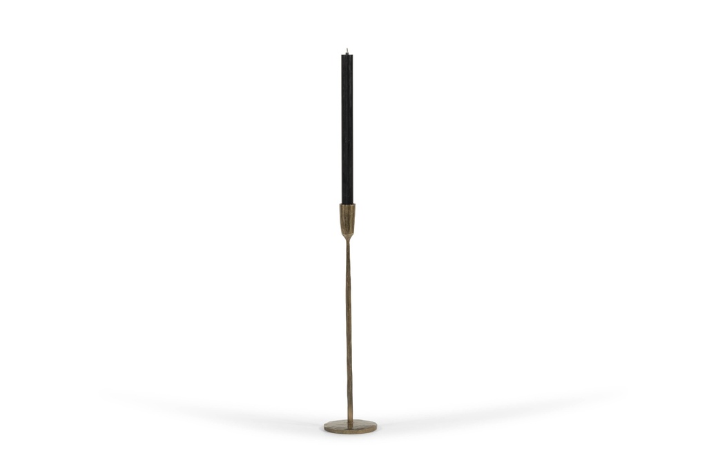 Handforged taperholder - brass antique - big - H 40cm - p/2/16