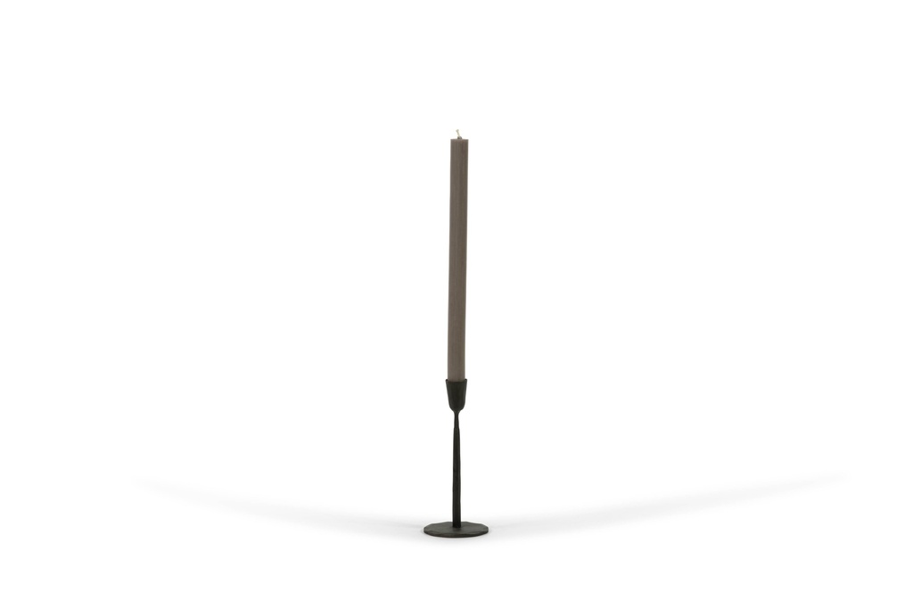 Handforged taperholder - natural black - medium - Ø7 x 18 - p/2/24