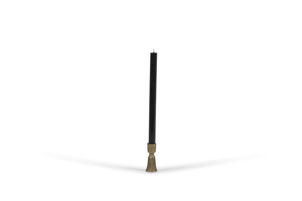 Handforged taperholder - brass antique - small - H 8,5 - p/1/10