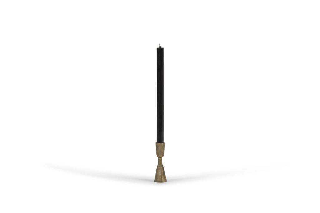 Handforged taperholder - brass antique - medium - H 11 - p/1/10