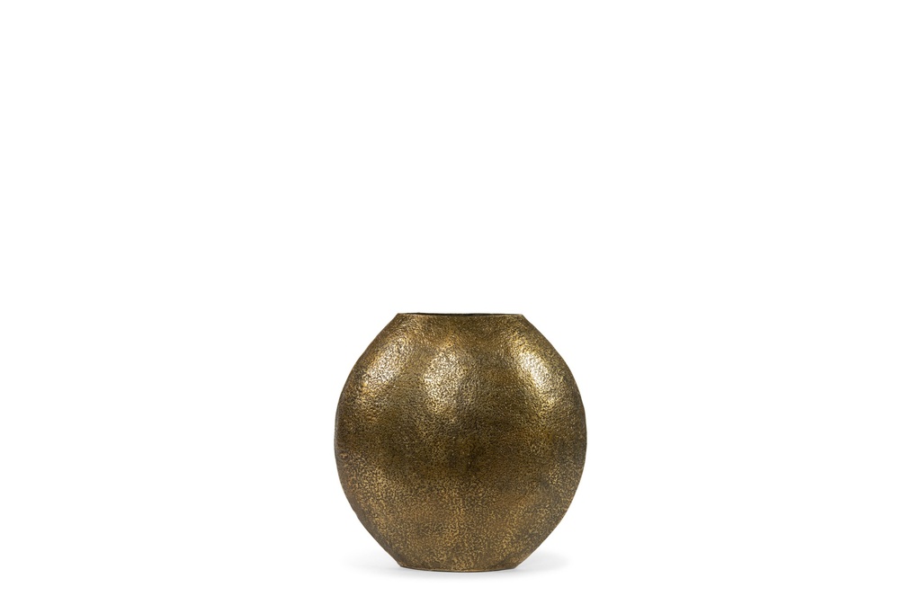 Big Circle Planters - metal - antique gold - 54x21x55cm - p/1/1