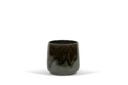 Flowerpot spotted green glazed - terracotta - green - Ø 28x28cm - p/2/1