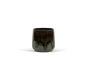 Flowerpot spotted green glazed - terracotta - green - Ø 32x32cm - p/1/1