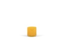 Thick votive cylinder - glass - yellow - Ø 14 x 15cm - p/4