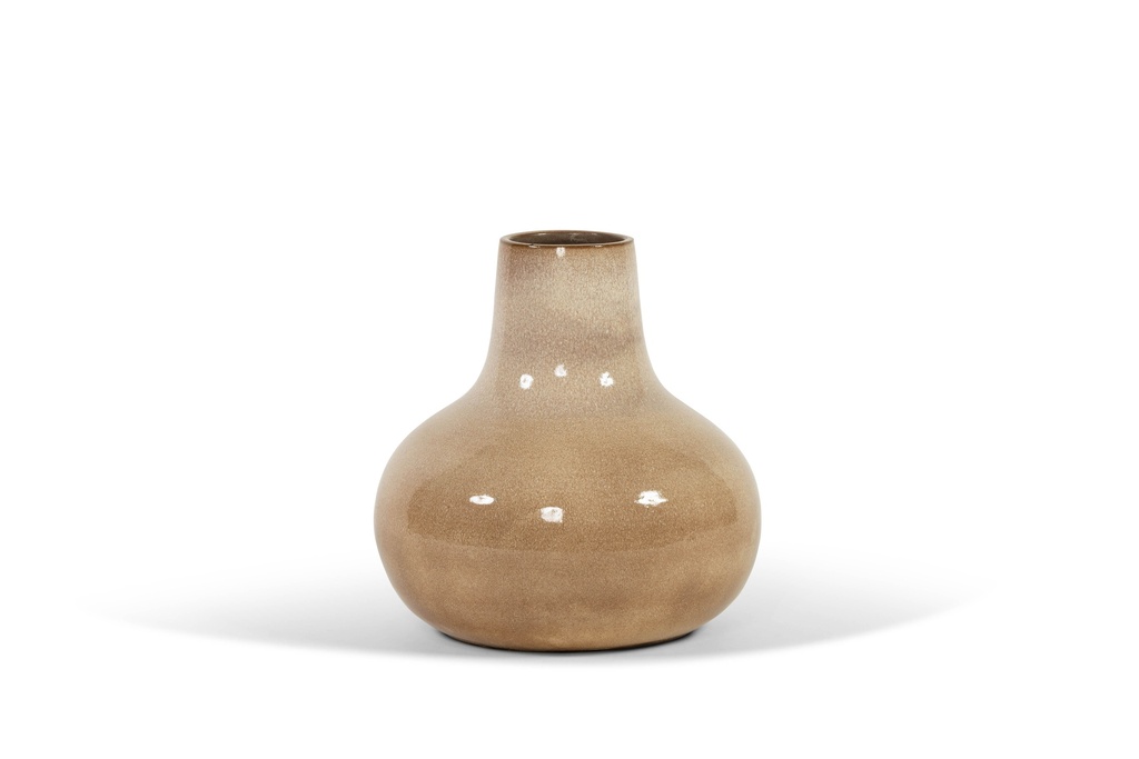 Bottle glazed - terracotta - beige - Ø 43x40cm - p/1/1
