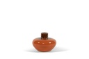 Round vase orange glazed - terracotta - orange - Ø 30x21cm - p/1/1