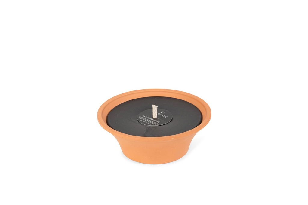Terracotta pot - Ø 23 x 8cm - 1 - ext. cot. - p/6/216