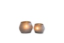 T-light holder oval matt copper - small - 11,5x9,5x8cm - p/4/24