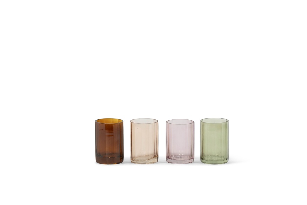 Votive multi sided sprayed amber - Ø7 x 10cm - p 4