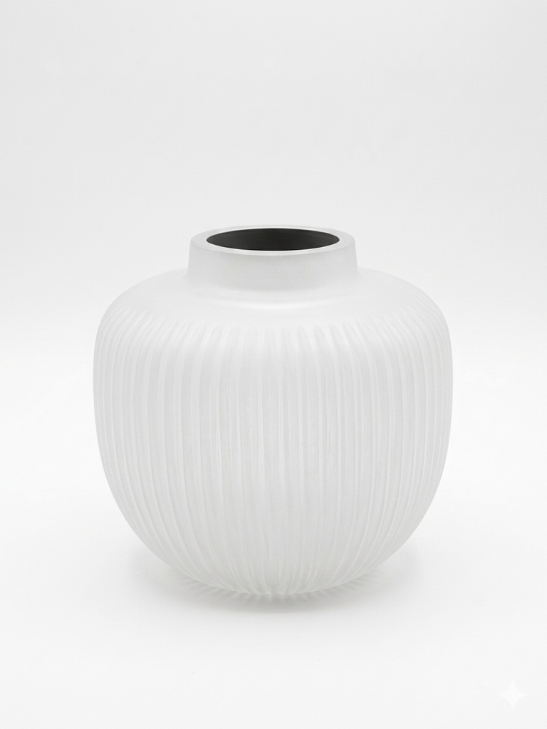 Votive apple handcut stone finish white - Ø16 x 14cm - p 2/12